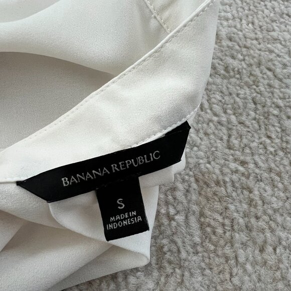 Banana Republic Flowy Long Sleeve Work Blouse Top S - Picture 2 of 8